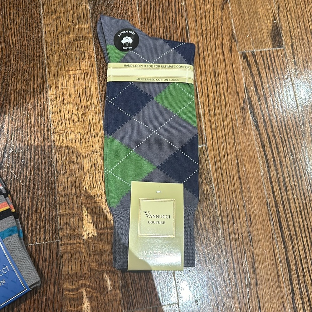 VANNUCCI Couture Men’s Fashion Socks - Picture 2 of 6